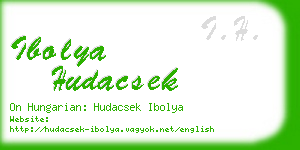 ibolya hudacsek business card